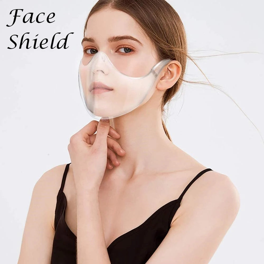 Durable Face Shield, Reusable, Clear, Bandage, Protective, Outdoor, Shield, Fast Delivery, Anti-fog PC Plastic Mask, Anti-splash