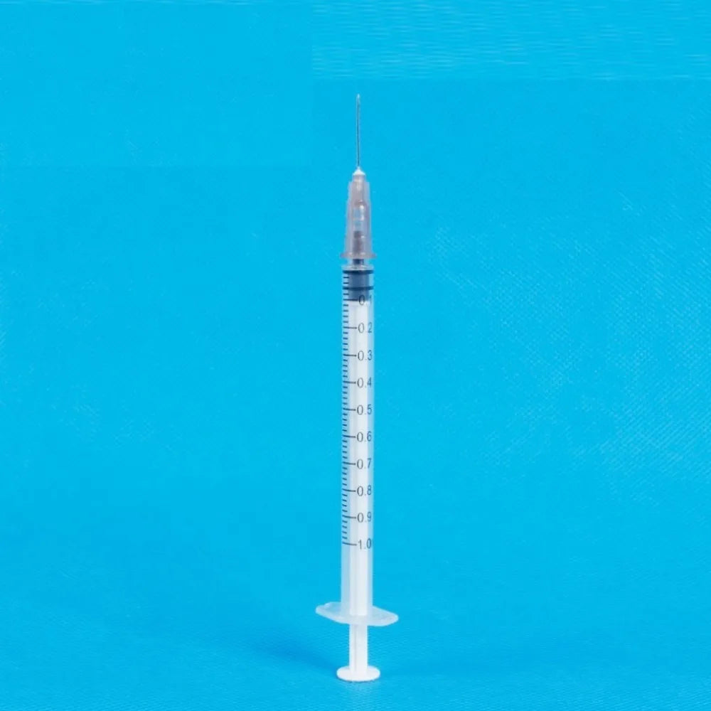 10pcs Syringes, 1/2.5/3ML, Disposable Veterinary Syringe Feeder,Plastic Syringes for Experimental Use, Individually Wrapped