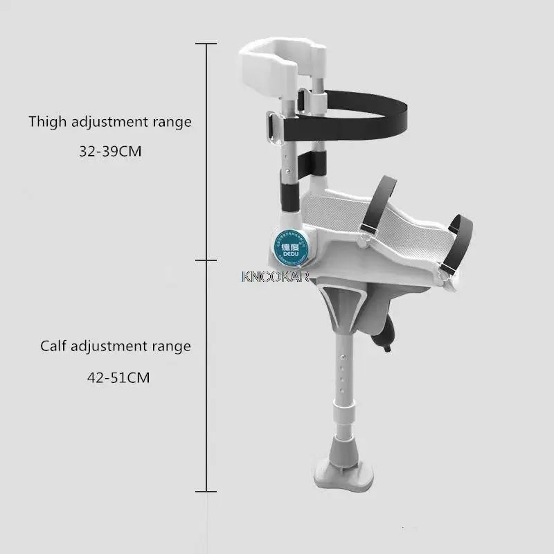 Support-Free Walking Aids Knee Crutch Walker Single-Leg Telescoping Assisted Walking Hands Free Crutch Leg Knee Mobility Support