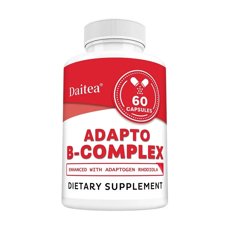 Efficient Vitamin B Containing Vitamin B1, B2, B6, B12, Energy and Immune Support, Help Improve Digestion, Nervous System Health