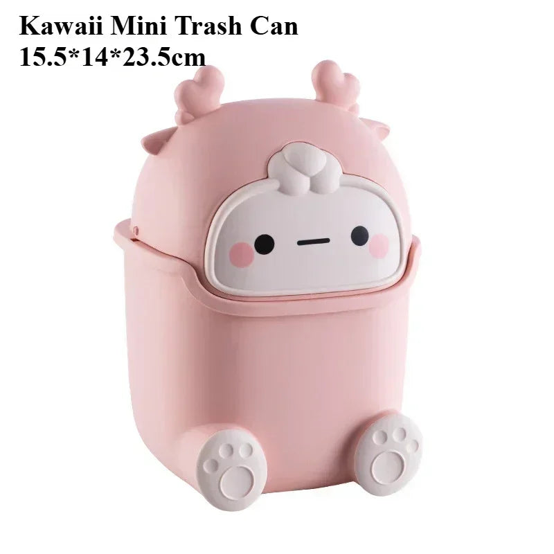 Space-Saving Quiet-Close Trash Can - 3/5L, Eco-Friendly Sealed Bin for Kitchen & Office, No Electricity Needed