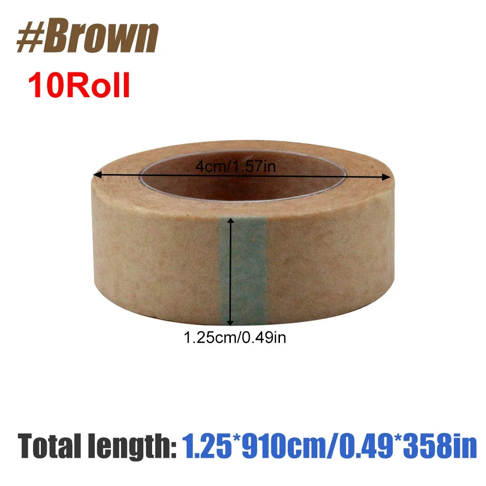 10Rolls Micropore Tape, Breathable Paper Tape, Latex-Free Paper Surgical Tape, Individually Boxed Paper Bandage Tape Rolls