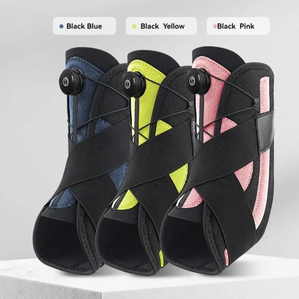Adjustable Knob Ankle Support Brace Pressurized Support Anti-Break Sport Ankle Protectors Elastic Fit Fixed Ankles Stabilizers