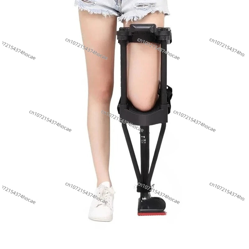 Support-Free Walking Aids Knee Walker Single-Leg Telescoping Assisted Walking Stick Hands Free Crutch Leg Knee Mobility Support