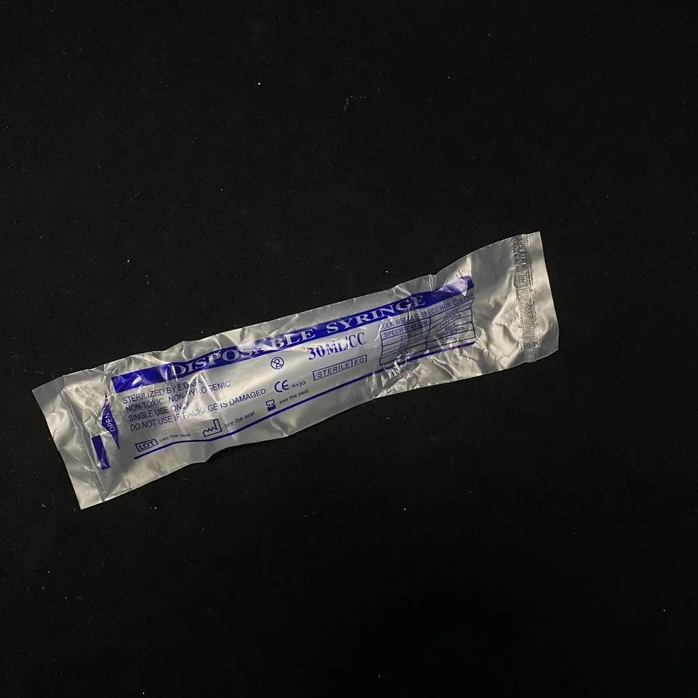 10pcs Syringes, 1/2.5/3ML, Disposable Veterinary Syringe Feeder,Plastic Syringes for Experimental Use, Individually Wrapped