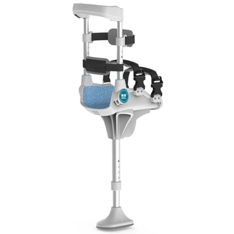 Support-Free Walking Aids Knee Crutch Walker Single-Leg Telescoping Assisted Walking Hands Free Crutch Leg Knee Mobility Support