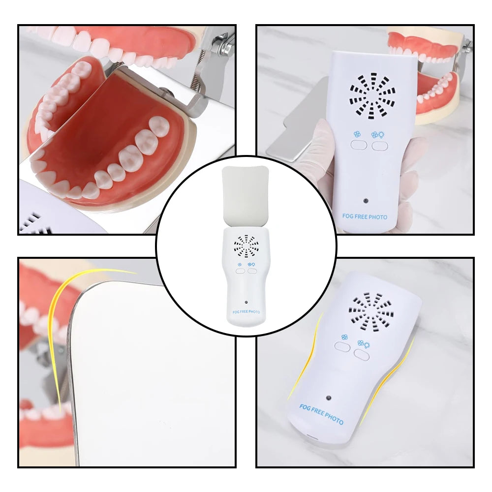 Dental Anti-fog LED Fog Free Photo Mirror Intraoral Photography Orthodontic Reflector Buccal Occlusal Lingual Oral Dentist Suppl