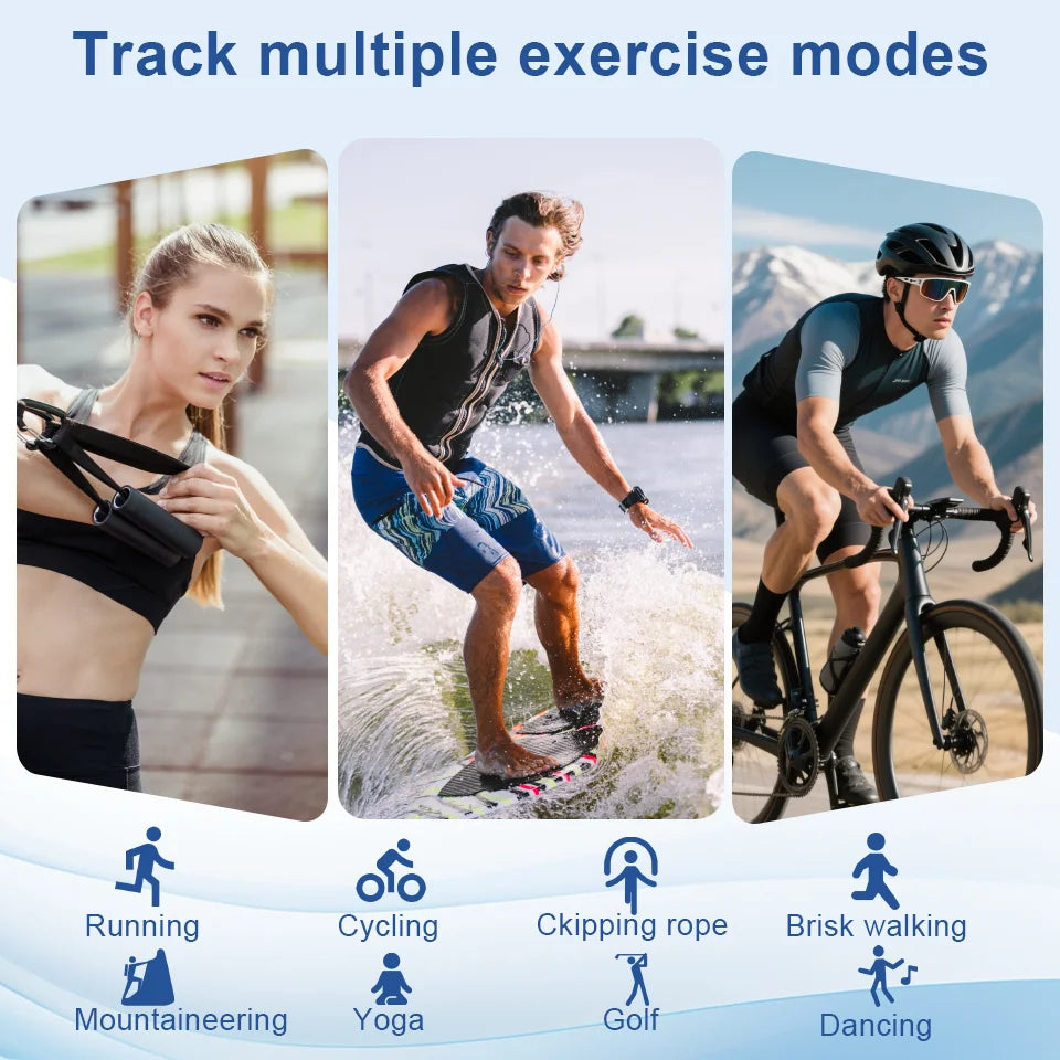 Smart Health Ring Comprehensive Monitoring Elegant Design Multi-Functional Sports Tracker IP68 Waterproof Rings for Women Men