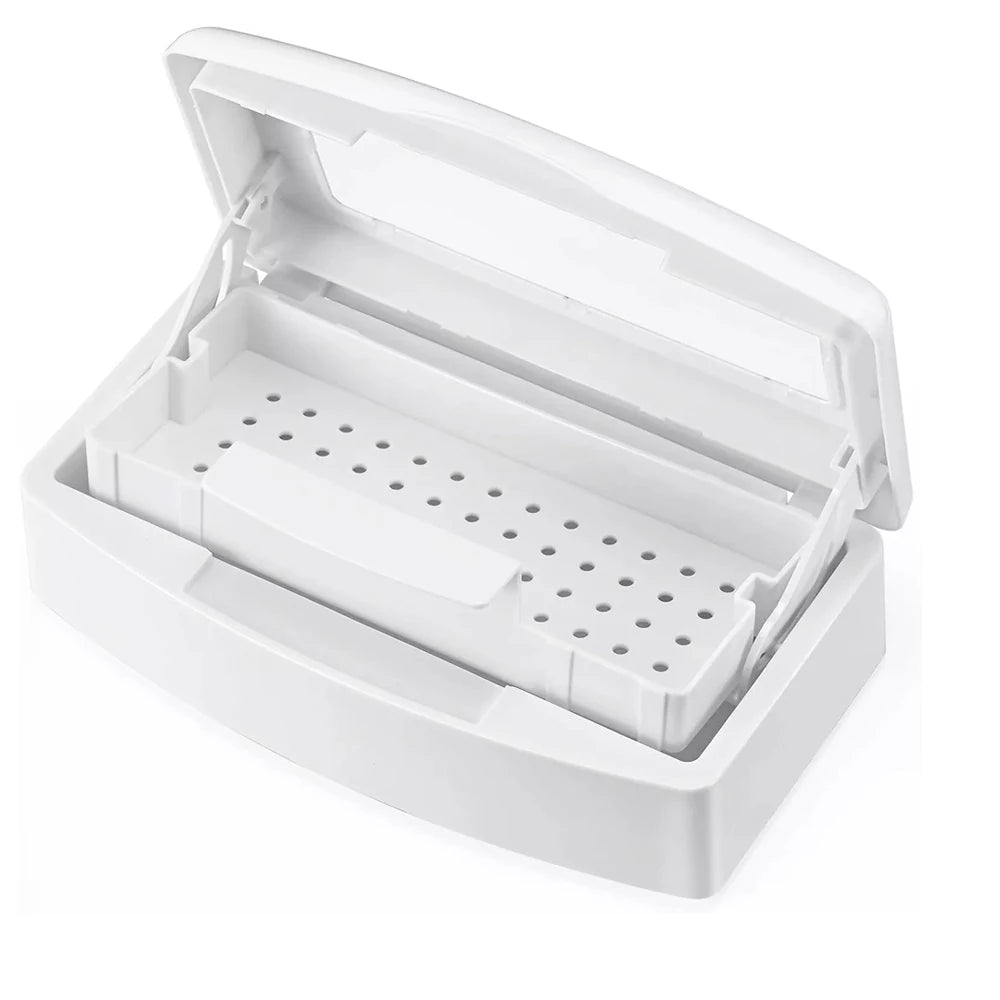 Dental Instrument Sterilizer Disinfection Box Manicure Nail Tools Tweezers Sterilizing Tray Surgical Pliers Cleaner Equipment