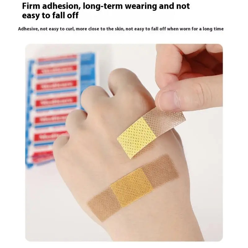 100/200Pcs Waterproof Band-Aids Adhesive Bandages First Aid Medical Supplies Anti-Bacteria Breathable Wound Plaster