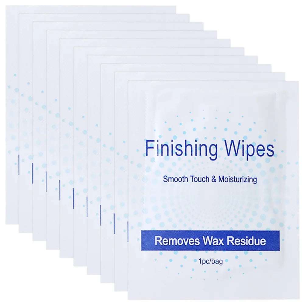 50 Pcs Hair Removal Wax Oil Pack Cleaning Wipes Body Strips Wax Remover Salon Supplies Finishing Wipes Shaving Women Cotton