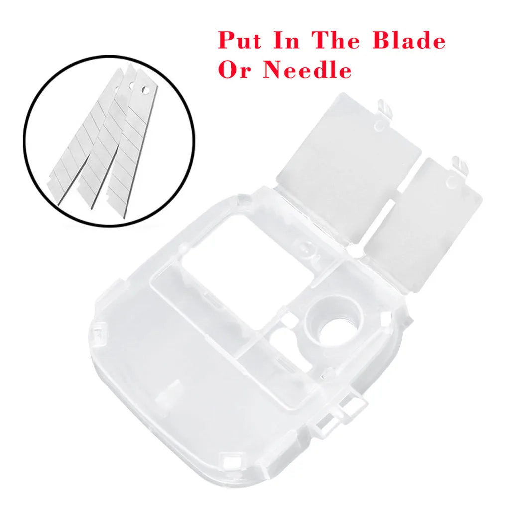 Sharp Container to Disposal Needles Biohazard Multiple-Use Needle Disposable Puncture Resistant Waste Bin 1 Litre Red