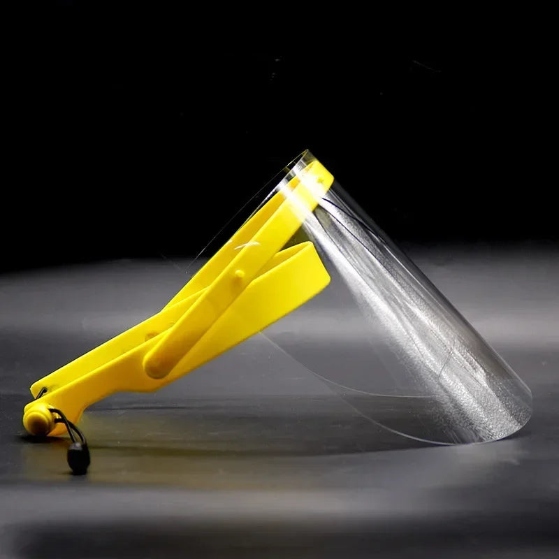 ‌Reusable Full Face Shield - Adjustable Headband with Anti-Fog Clear Visor for All-Round Protection