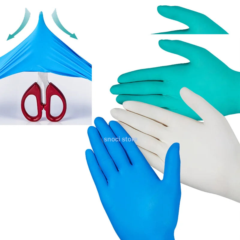 Lab gloves chemical nitrile gloves acid and alkali resistant rubber latex waterproof disposable 10/20/50/100Pcs