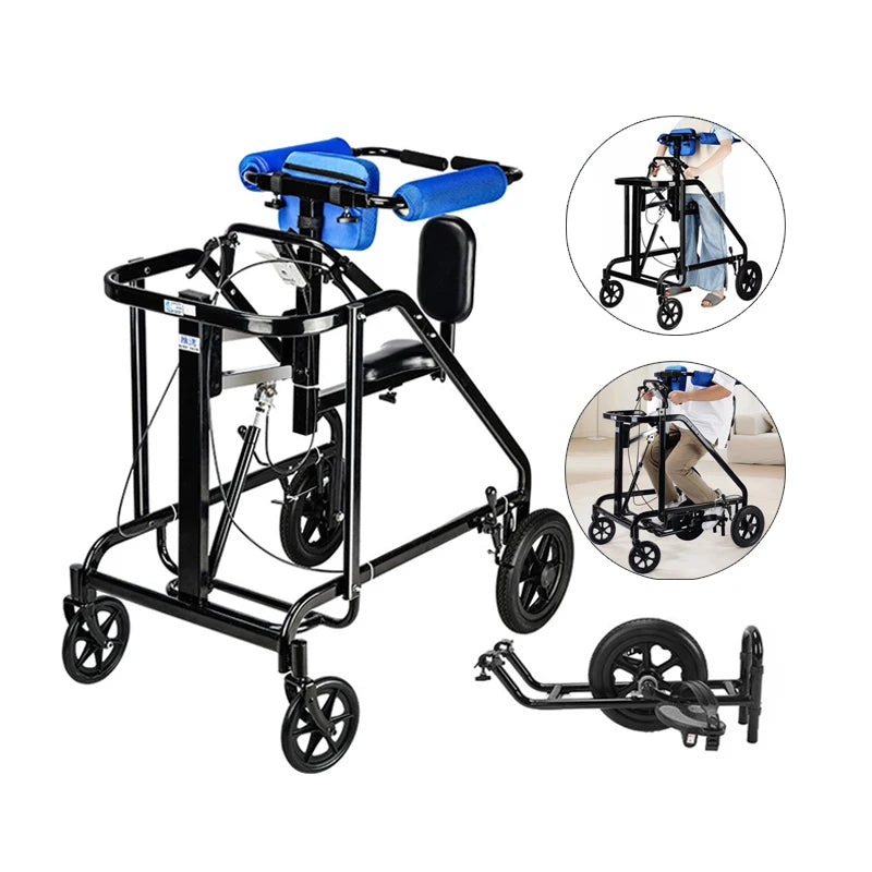 Adjustable Gait Trainer Walker Homecare And Hospital Rehabilitation Equipment For Disabled Kids Elderly Standing Walking Aid