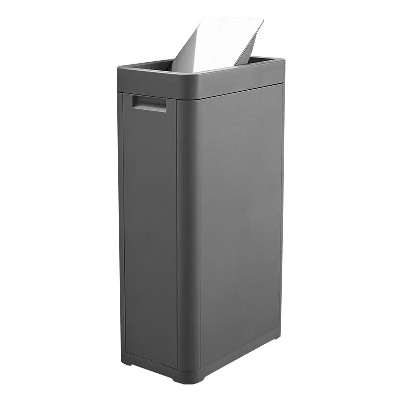 Food Plastic Waste Bins Anti Odor Recycling Large Trash Bin Rectangular Tissue Trash Can Storage Kitchen Wastebasket Toilet