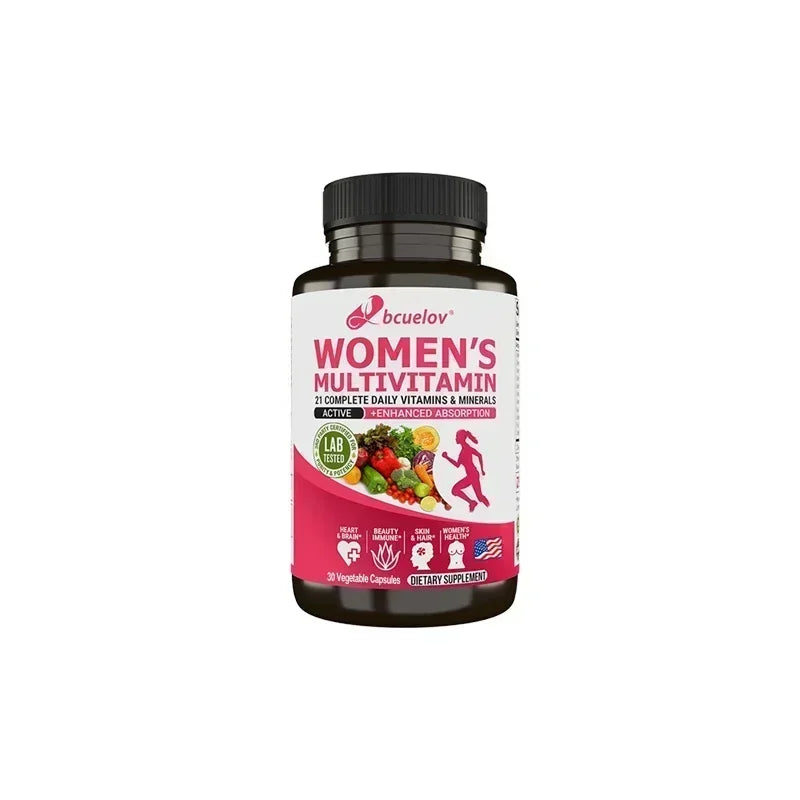 Women's Multivitamin Supplement - 21 Daily Vitamins and Minerals-Brain, Heart, Joints, Skin, Hair, Immunity, Enhanced Absorption