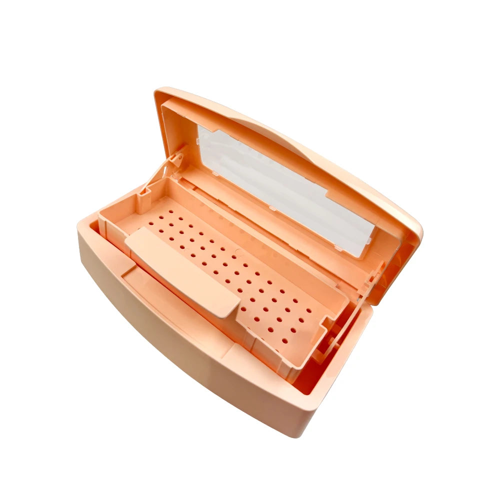 Dental Instrument Sterilizer Disinfection Box Manicure Nail Tools Tweezers Sterilizing Tray Surgical Pliers Cleaner Equipment