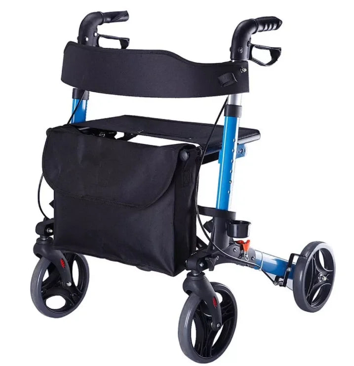 Aluminum Shopping Cart Mobile Medical Trolley For Elderly Walker Rollator