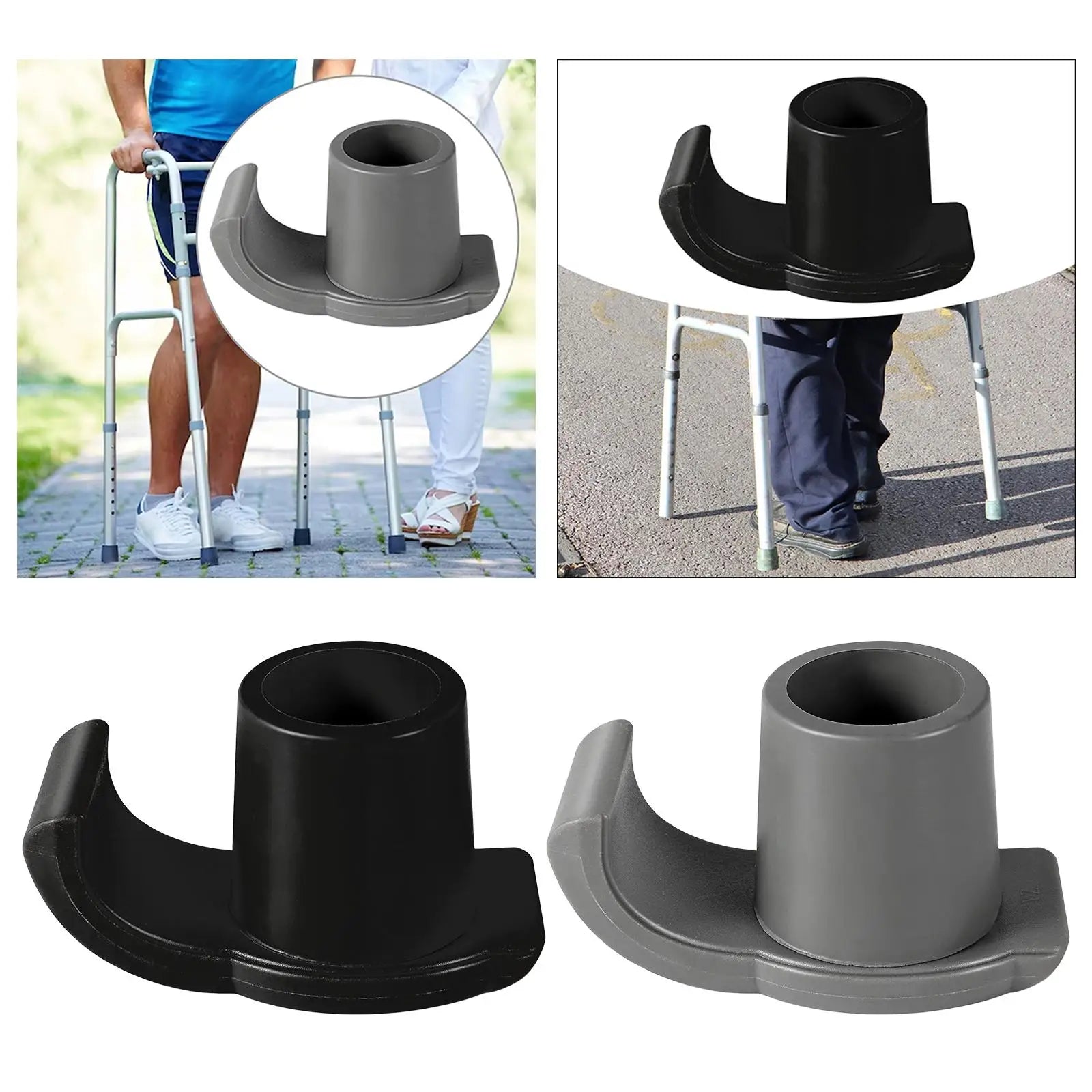 Walker Glide Skis Walker Sliders Coaster Skis Feet Rubber Tips Cap Walker Accessories, Adult Seniors Mobility Walking Tool Parts