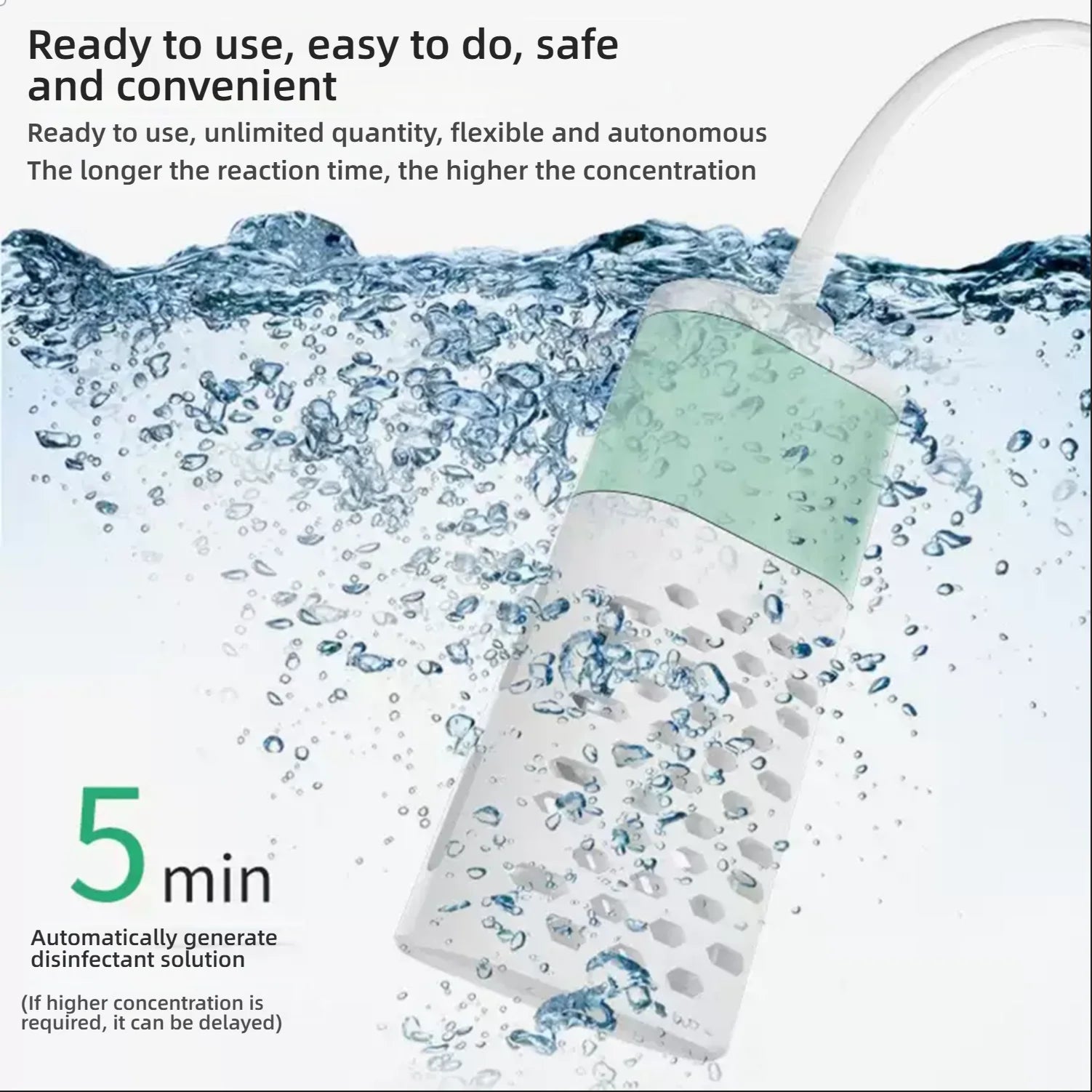 USB Portable Disinfectant Maker | Sodium Hypochlorite Generator | Homemade 84 Disinfectant Sterilizer | Instant Use