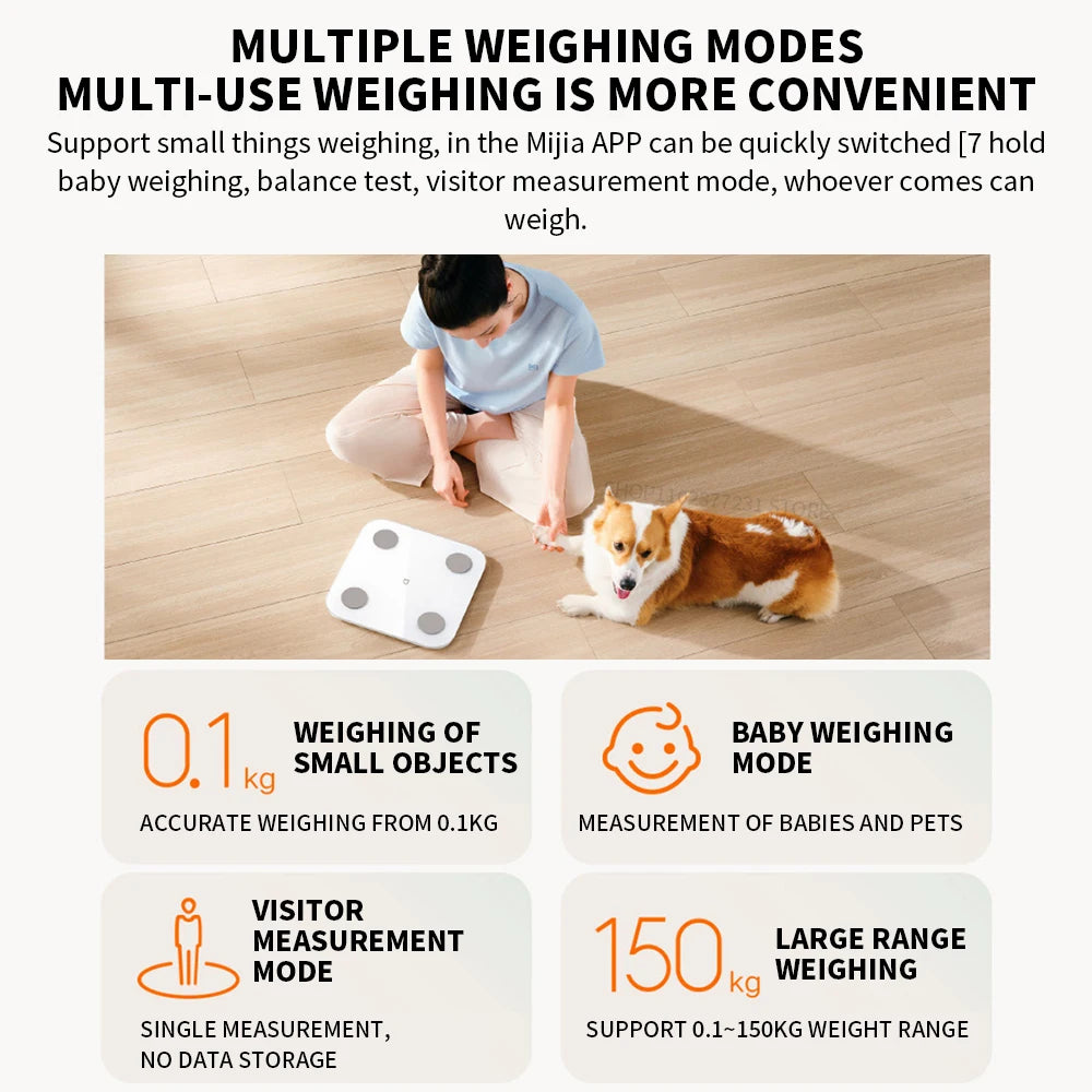 Xiaomi mijia S400 Smart Health Scale Dual-frequency BIA Scale 25 Body Metrics Analyzer Family Health Tracker Portable Home Tools
