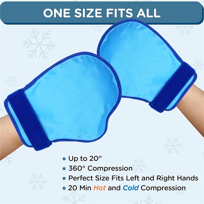 Hand Ice Pack Gloves 2 Pack Full Cold Therapy For Pain Relief, Gel For Chemotherapy Neuropathy
