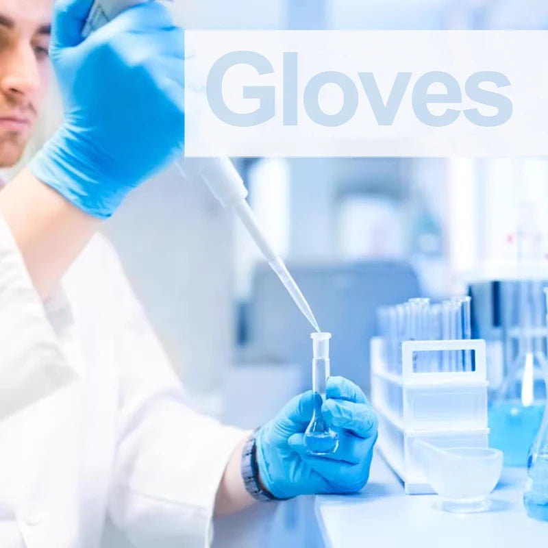 Lab gloves chemical nitrile gloves acid and alkali resistant rubber latex waterproof disposable 10/20/50/100Pcs