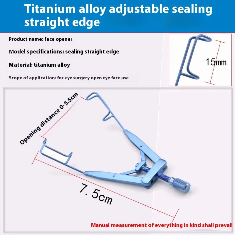 Ophthalmic Speculums Lieberman Solid Eye Speculums Titanium Stainless Eyelid Tool Ophthalmic Instrument