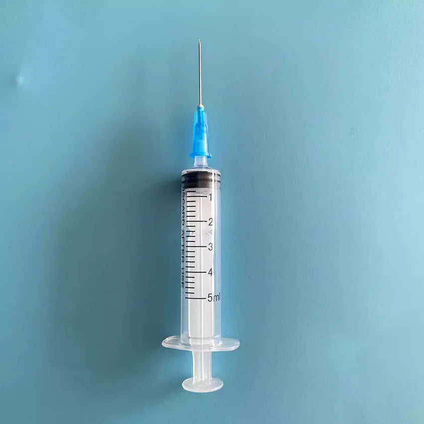 50Pcs Disposable Plastic Syringes with 1ml/2ml/5ml Individually Packaged Sterile