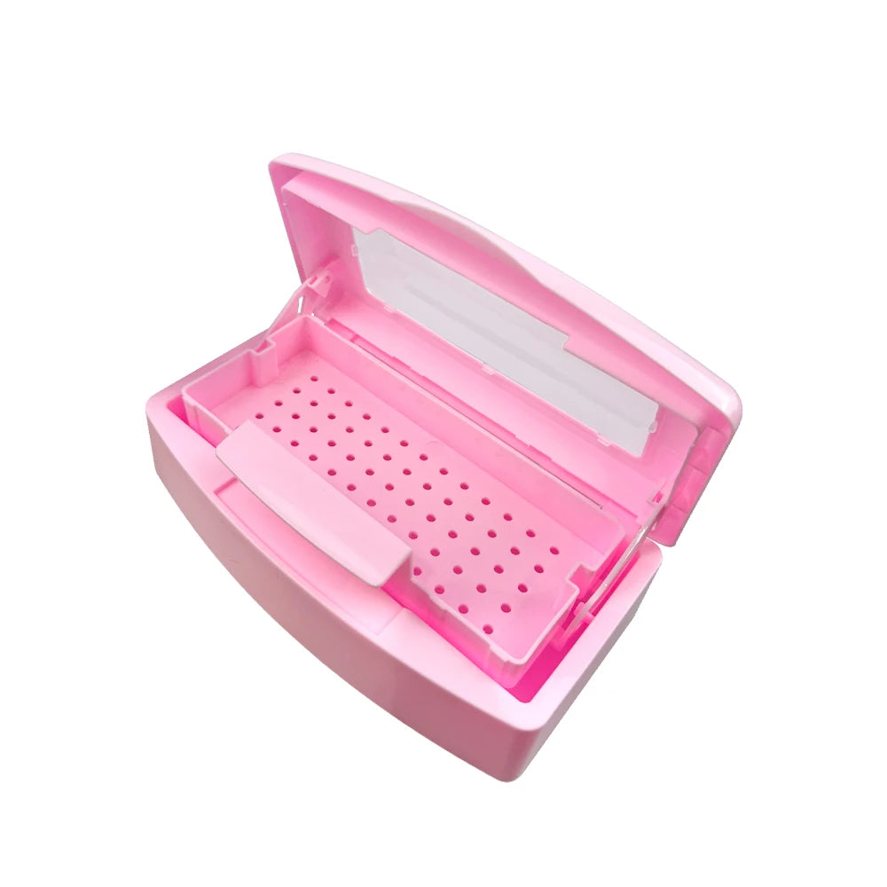 Dental Instrument Sterilizer Disinfection Box Manicure Nail Tools Tweezers Sterilizing Tray Surgical Pliers Cleaner Equipment