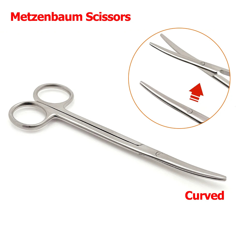 14Cm Tc Metzenbaum Curved Scissors Boost Precision In Tonsil Surgery Delicate Tissue Cutting Blunt Narrow Tips Ideal for Surgery