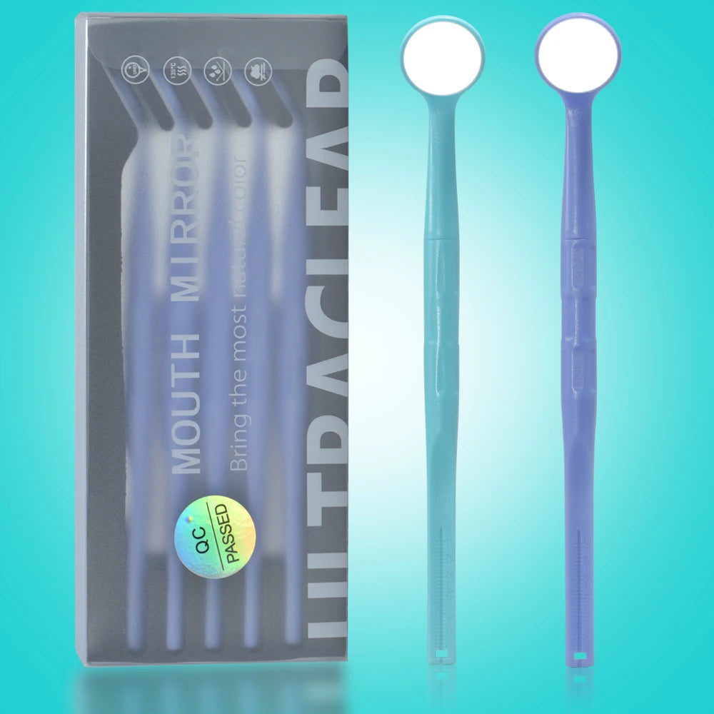 5 PCS Dental Mirror Anti-fog High Definition Oral Mirror for Teeth Examination Single Sided and Double Sided Mirror 18 22 24mm