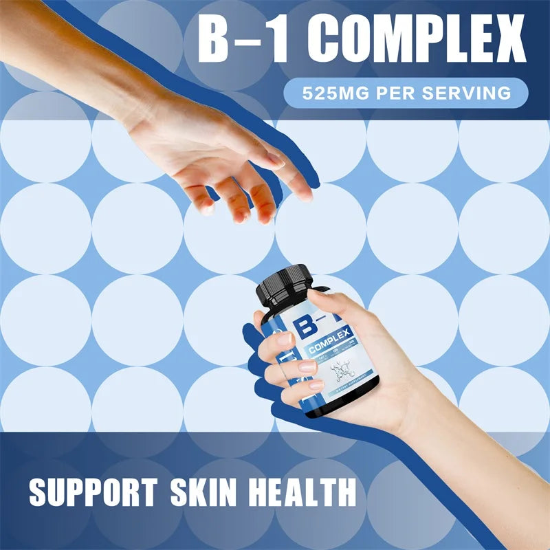 Vitamin B1 Complex - Improves Energy Levels, Boosts Metabolism, and Supports Nervous System Health