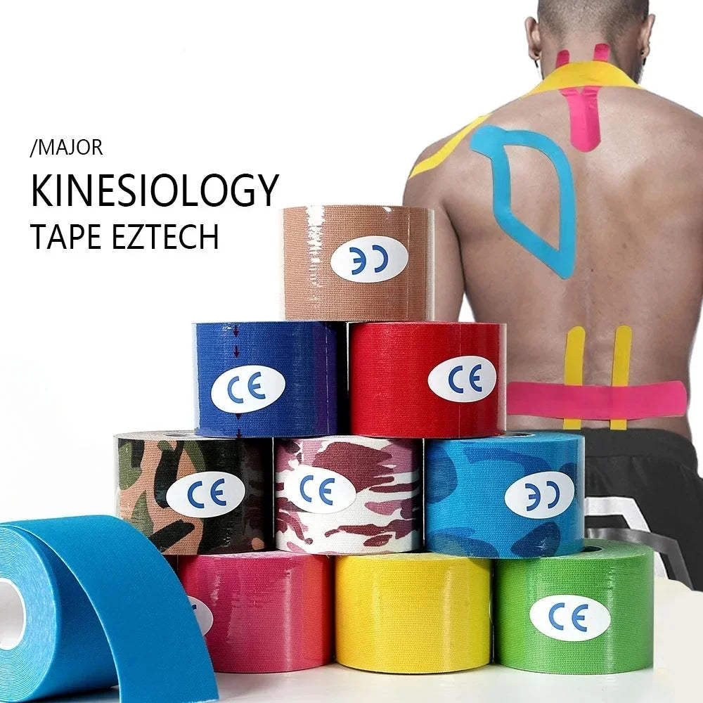 Elastic Adhesive Tape Sports Muscle Tape Bandage Care Kinesiology First Aid Tape Muscle Injury Relieve Knee Muscle Pain Support