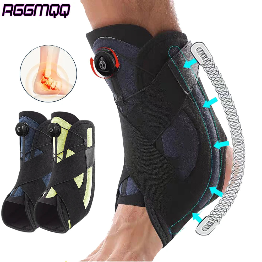 1PCS Ankle Brace for Men & Women,Adjustable Knob Maximum Metal Ankle Support Brace for Sprained Ankle,Achilles,Plantar Fasciitis