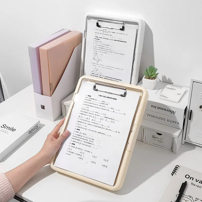 Multi-functional A4 Student Folder Exam Pad Test Paper Storage and Organization Board Office File Folder Dedicated for Archives
