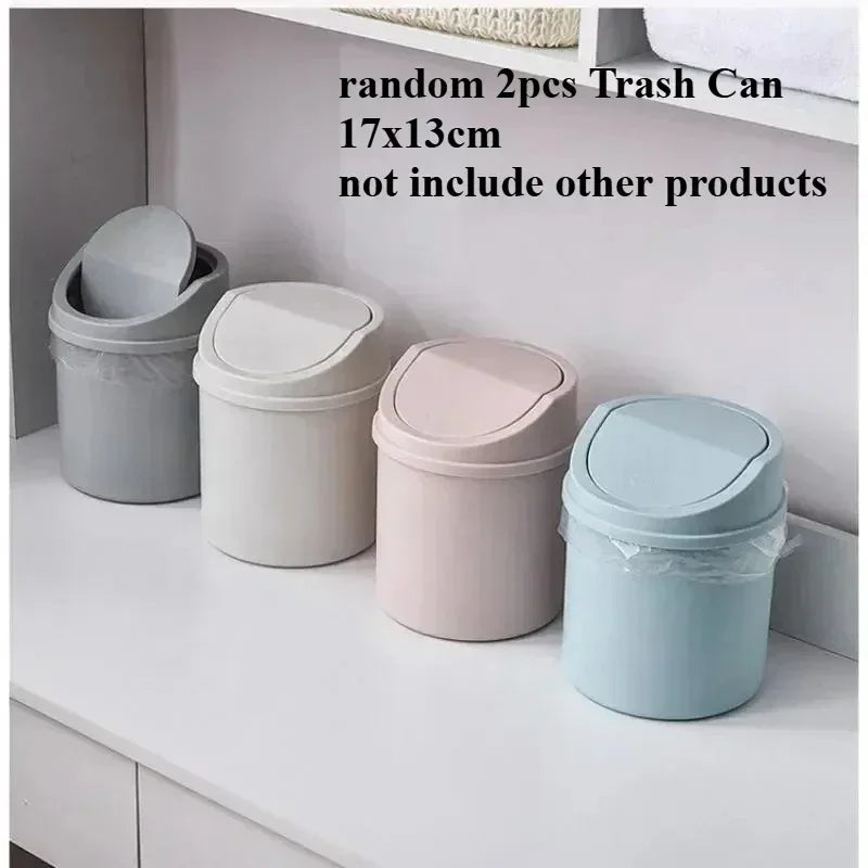 Space-Saving Quiet-Close Trash Can - 3/5L, Eco-Friendly Sealed Bin for Kitchen & Office, No Electricity Needed