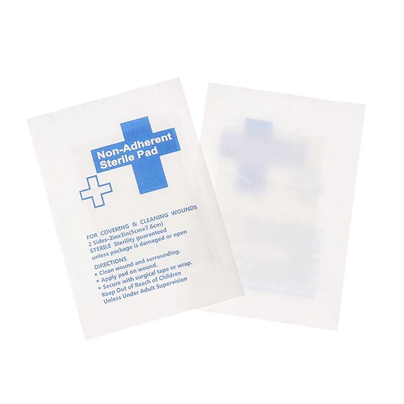 10Pcs Waterproof Gauze Pad Non-adherent Pad First Aid Kit Wound Dressing Tapes Sterile Medical Gauze Pad