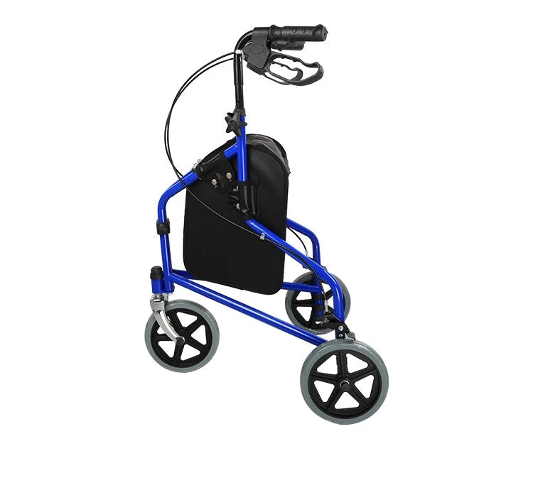 Elderly Training Walking Aids Can Sit Foldable Storage Walker Three Wheeled Carts Shopping Carts Are Portable And Lightweight