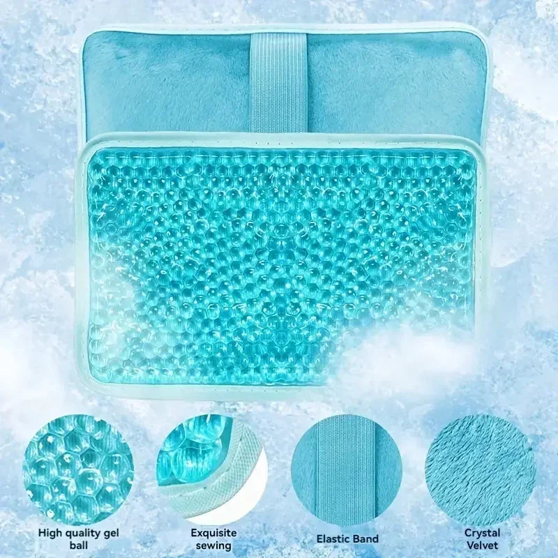 Heat & Cold Therapy Gel Ice Pack for Injuries Reusable for Pain Swelling Injuries of Knee Back Ankle Foot Elbow Wisdom Tooth