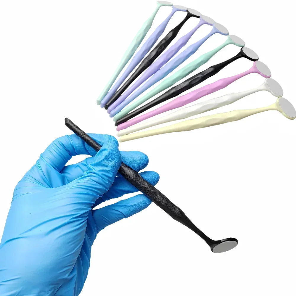 10PCS Dentistry Double Sided Oral Mirrors Premium Front Surface Autoclavable Dental Orthodontic Mouth Mirror Exam Reflector