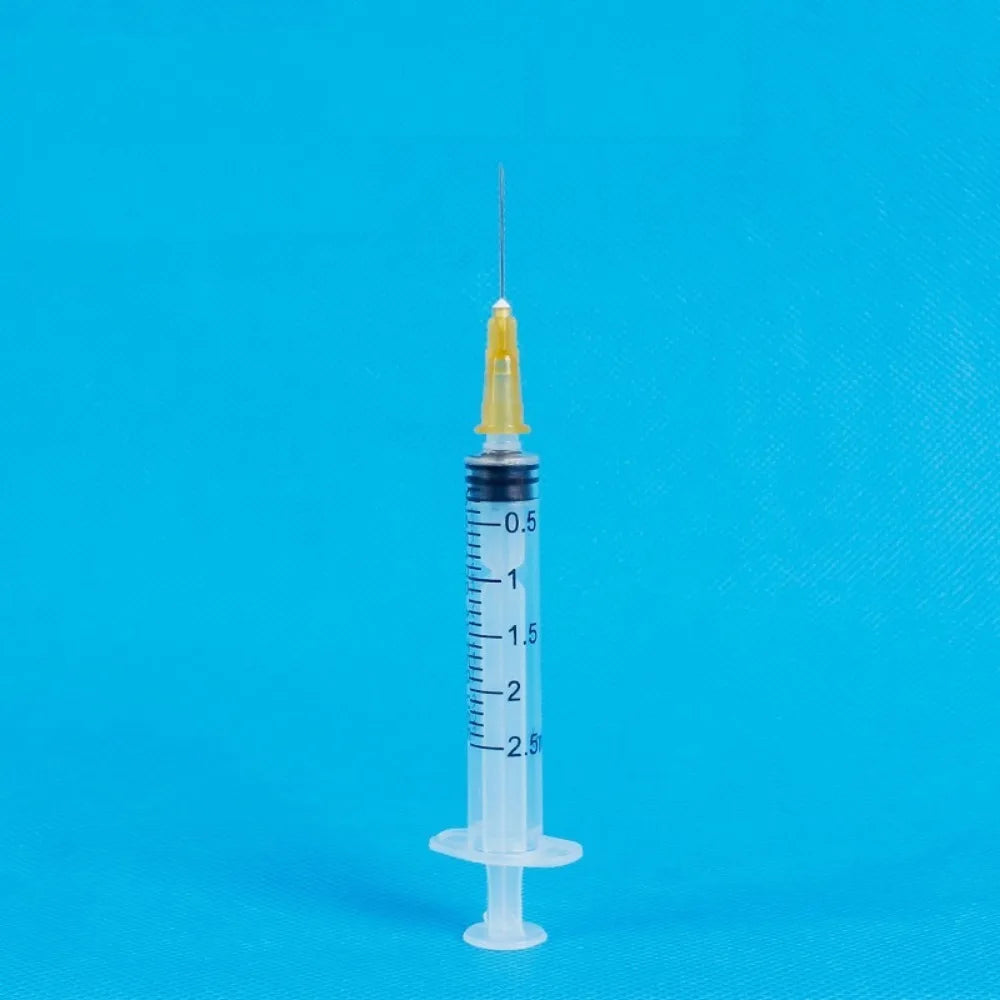 10pcs Syringes, 1/2.5/3ML, Disposable Veterinary Syringe Feeder,Plastic Syringes for Experimental Use, Individually Wrapped