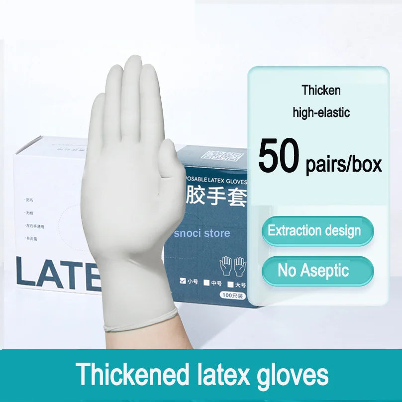 Lab gloves chemical nitrile gloves acid and alkali resistant rubber latex waterproof disposable 10/20/50/100Pcs