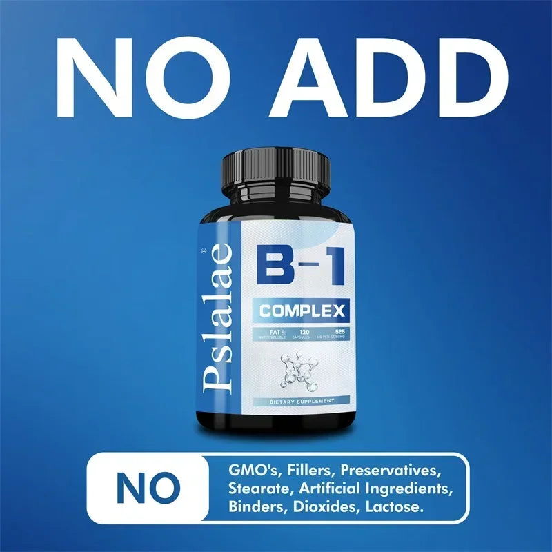 Vitamin B1 Complex - Improves Energy Levels, Boosts Metabolism, Support Digestive System, Bone and Joint, Immune System