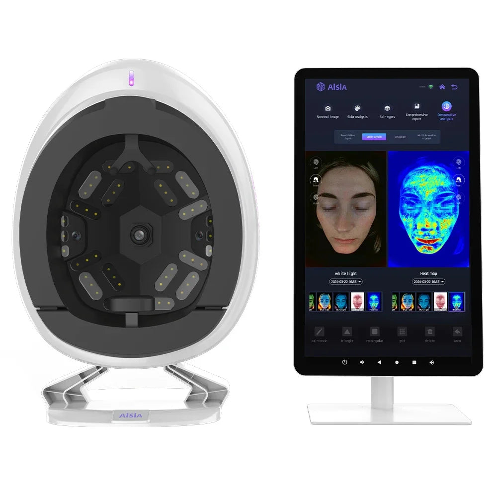Newest AISIA Q2 3D Skin Analyzer AI Facial Scanner Intelligent Skin Diagnosis Device Beauty Salon Skin Problem Detector