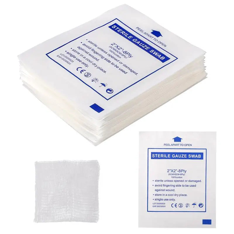 30pcs Sterile Gauze Pads for Wound Dressing Disposable Absorbent Cotton Wound Care Pads First Aid Gauze Swab