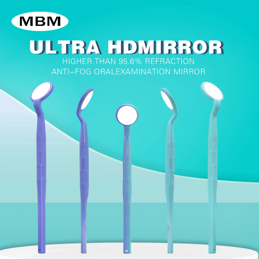 5 PCS Dental Mirror Anti-fog High Definition Oral Mirror for Teeth Examination Single Sided and Double Sided Mirror 18 22 24mm