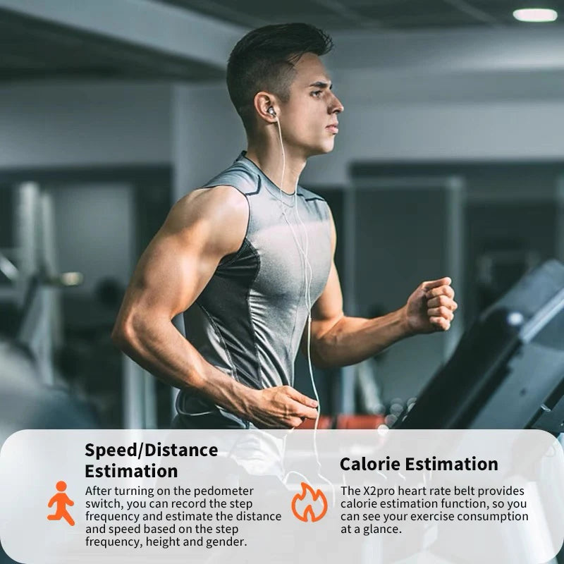 XOSS X2 Pro Wireless Health Fitness Smart Bicycle IPX7 Waterproof Sensor Chest Strap Heart Rate Sensor Monitor Bluetooth ANT