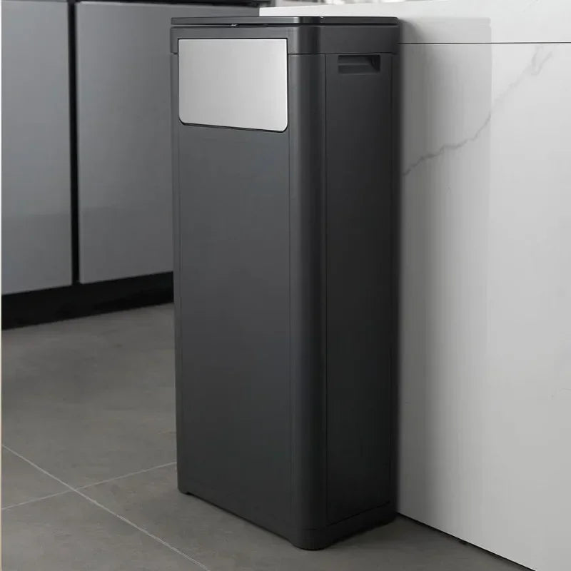 Food Plastic Waste Bins Anti Odor Recycling Large Trash Bin Rectangular Tissue Trash Can Storage Kitchen Wastebasket Toilet